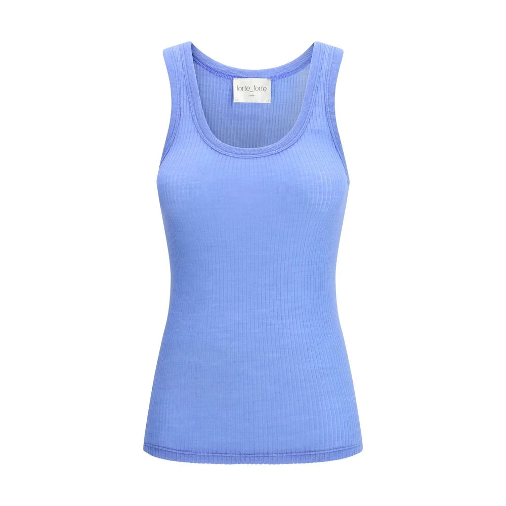 Forte_Forte Blue Fleece Wool Top