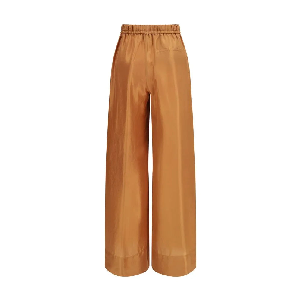 Forte_Forte Brown Silk Casual Pants - II/M