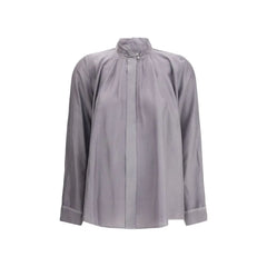 Forte_Forte Crater-collar Shirt in habotai Silk - I/S