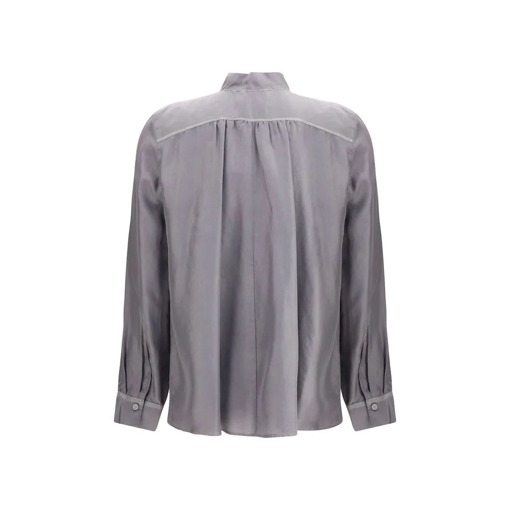 Forte_Forte Gray Silk Shirt - I/S