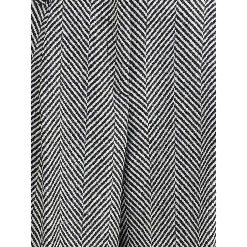 Forte_Forte Multicolor Fleece Wool Casual Pants - II/M