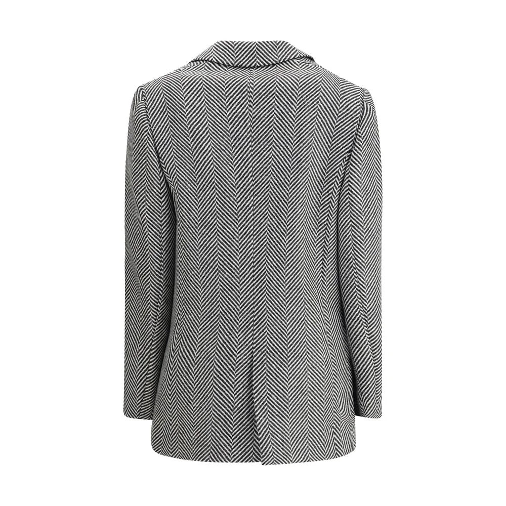 Forte_Forte Multicolor Fleece Wool Coat - I/S