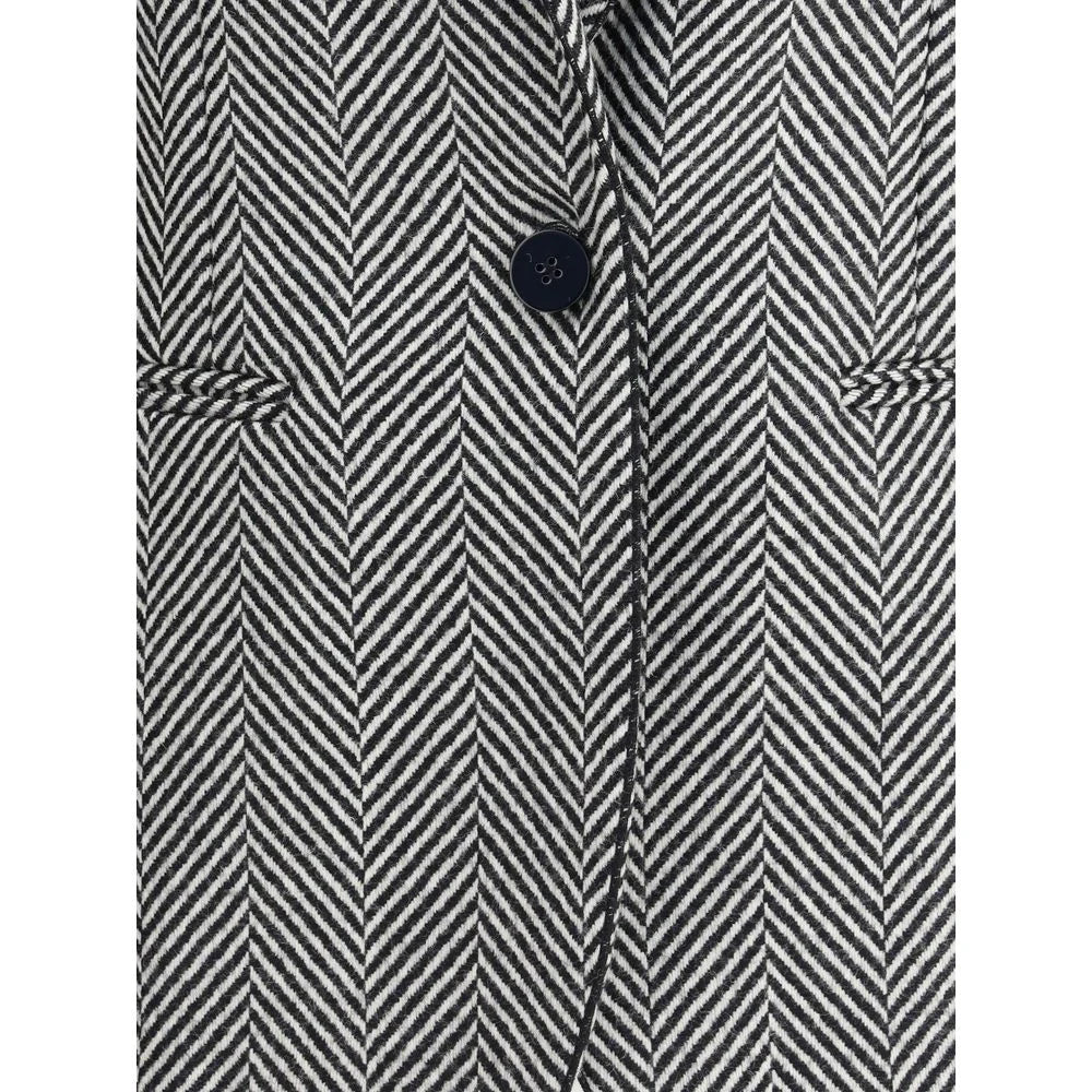 Forte_Forte Multicolor Fleece Wool Coat - I/S