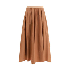 Forte_Forte Multicolor Polyester Midi Skirt