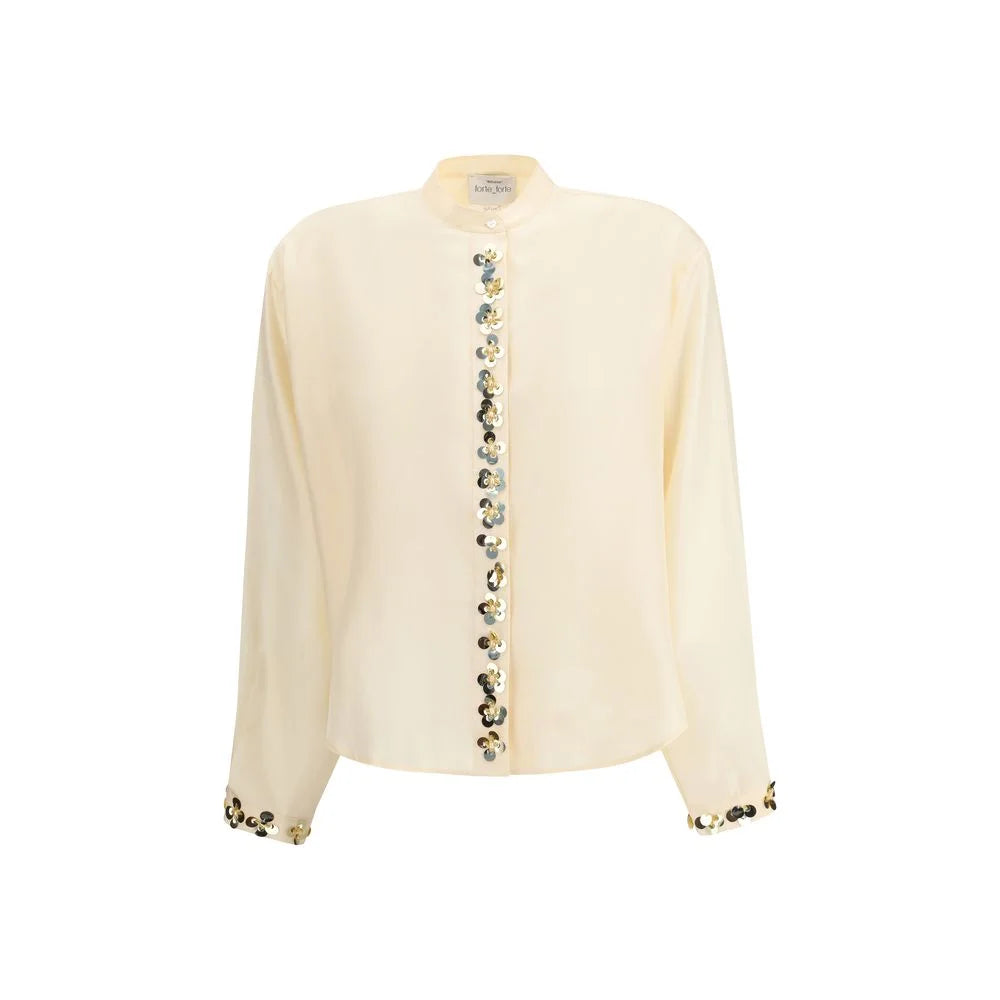 Forte_Forte Multicolor Silk Blouse - Blouses