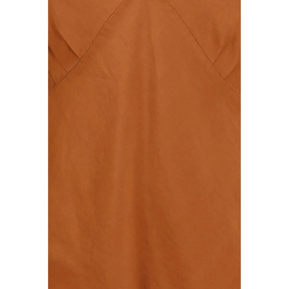 Forte_Forte Orange Silk Sleeveles T-Shirt - I/S