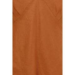 Forte_Forte Orange Silk Sleeveles T-Shirt - I/S