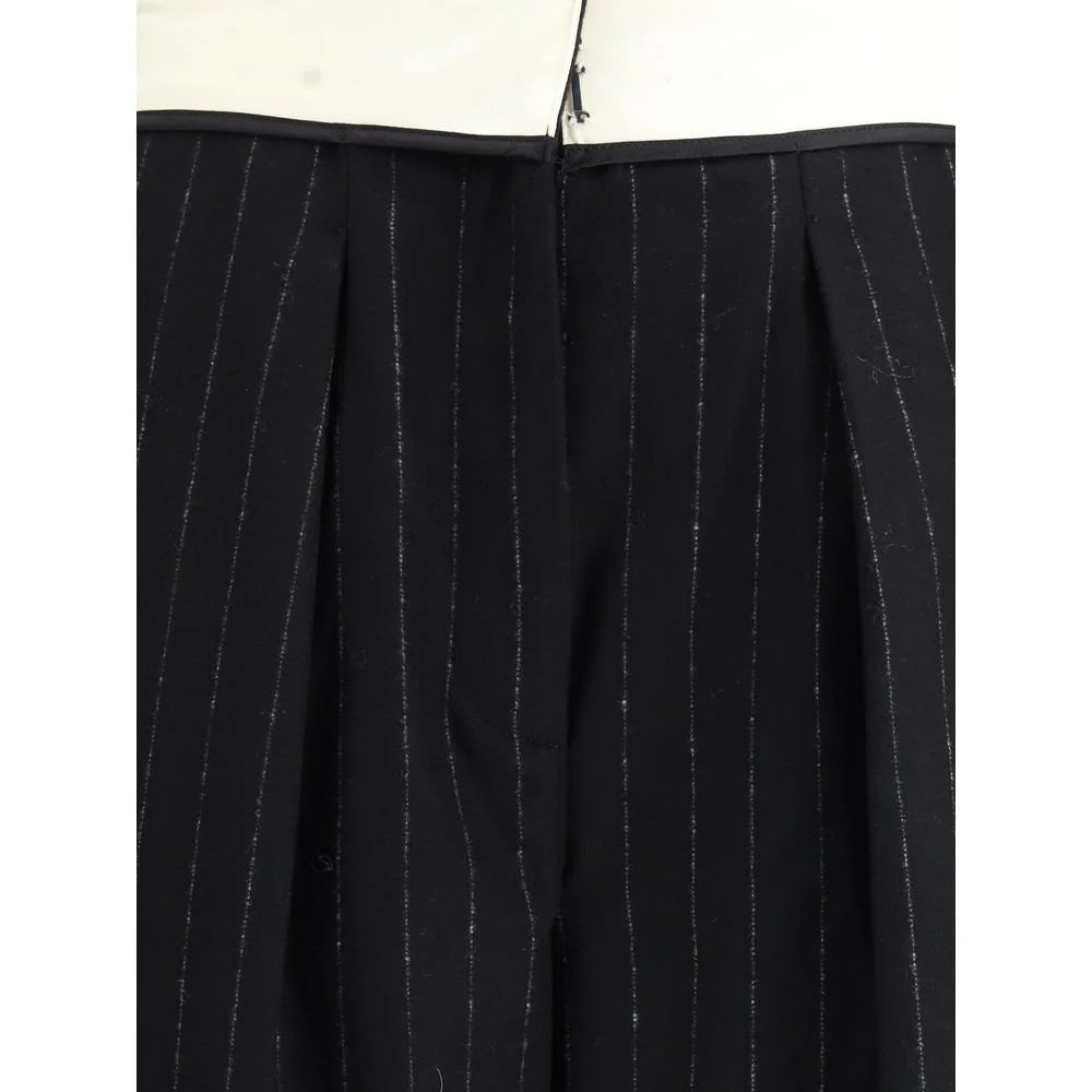 Forte_Forte Sartorial high-waisted pinstripe wool-blend Trousers - Trousers