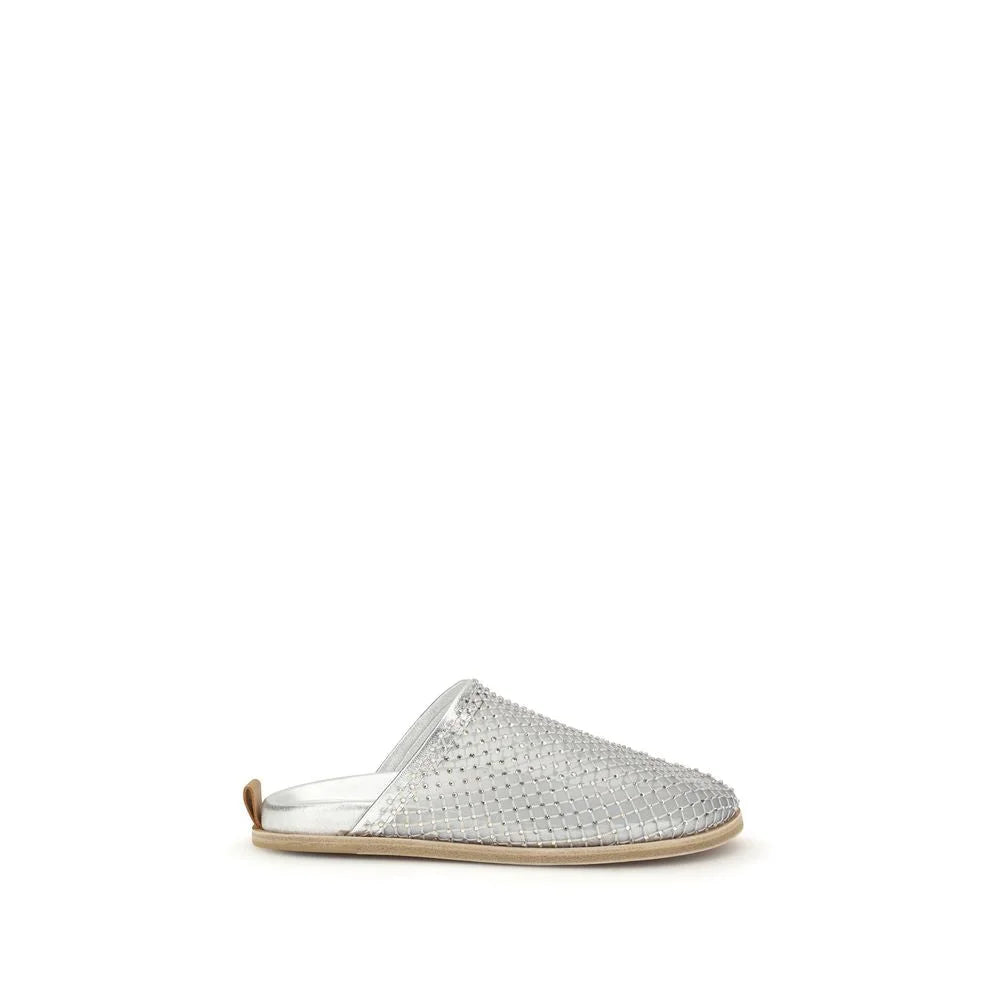 Forte_Forte Silver Calf Leather Bos Taurus Mules - EU41/US11