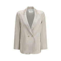 Forte_Forte Silver Cotton Blazer - I/S