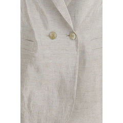 Forte_Forte Silver Cotton Blazer - I/S