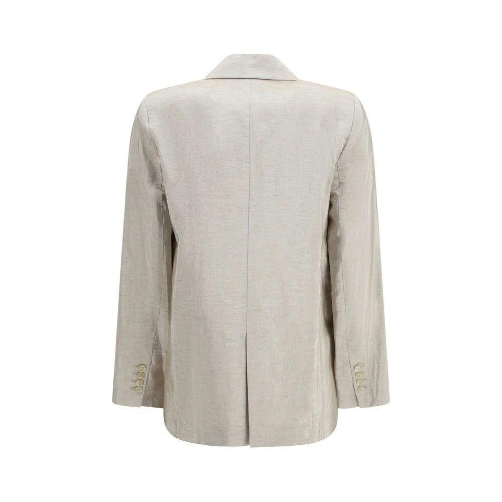 Forte_Forte Silver Cotton Blazer - I/S