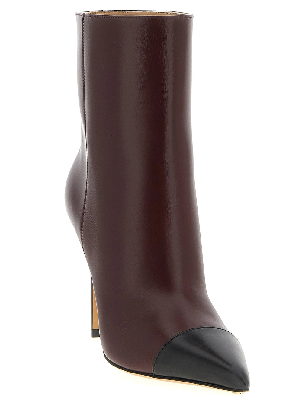 Francesco Russo Bordeaux Goatskin Ankle Boots