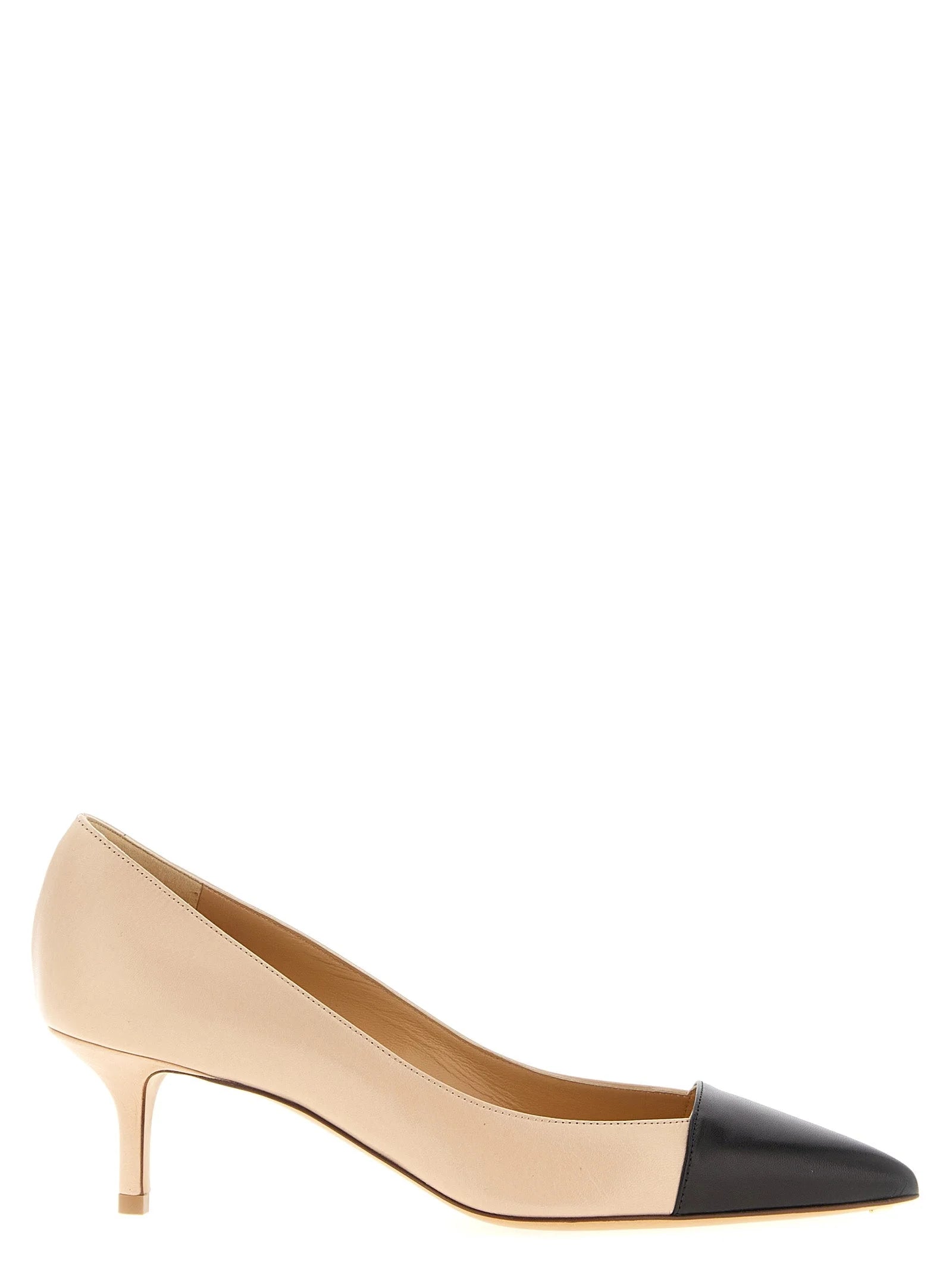 Francesco Russo Multicolor Goatskin Mid Heel Pumps