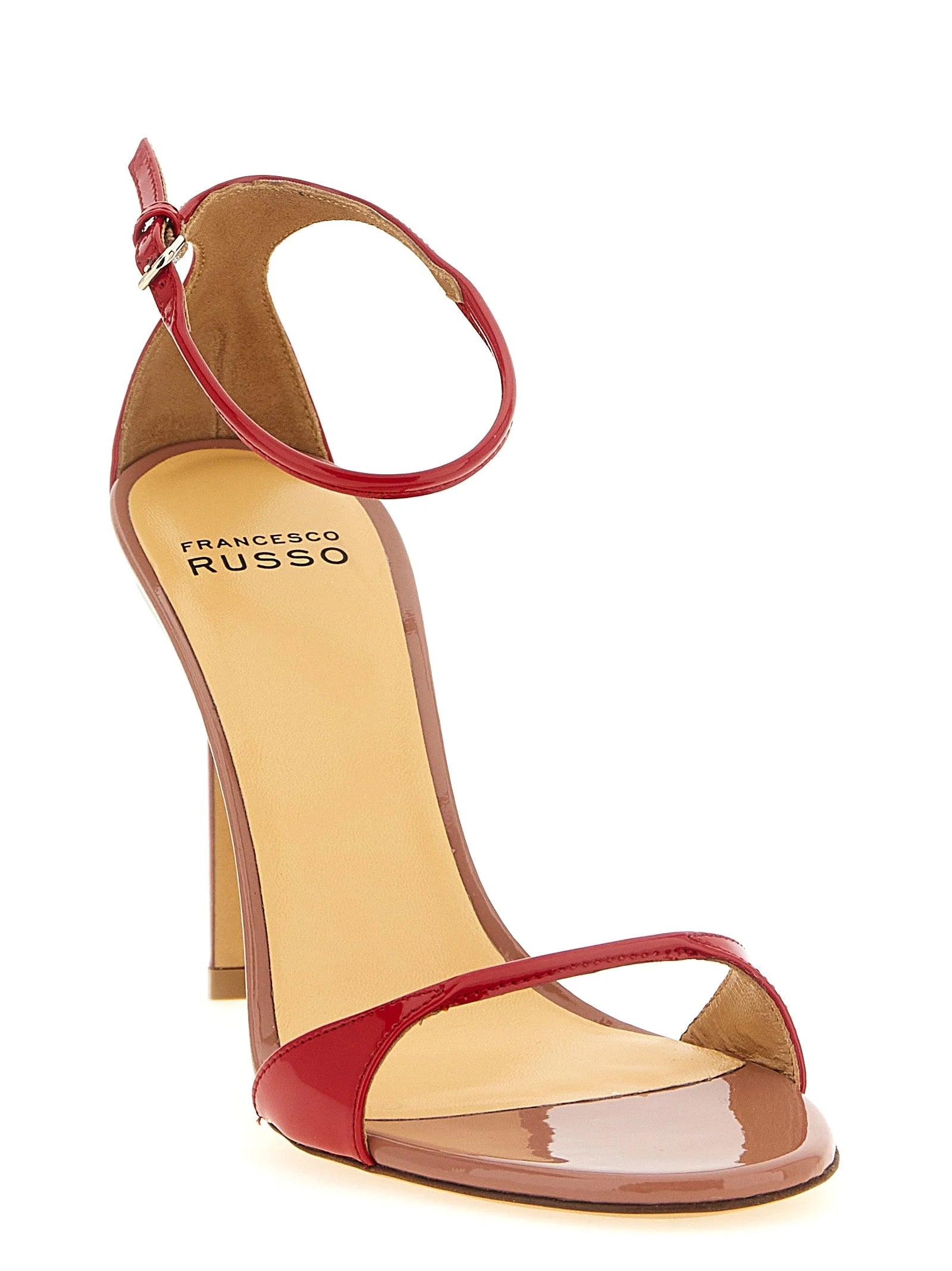 Francesco Russo Multicolor Goatskin Stiletto Heel Sandals
