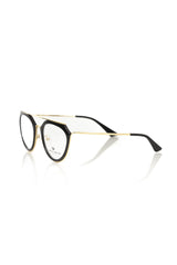 Frankie Morello Aviator-Style Chic Eyeglasses with Gold Accents - Eyeglasses