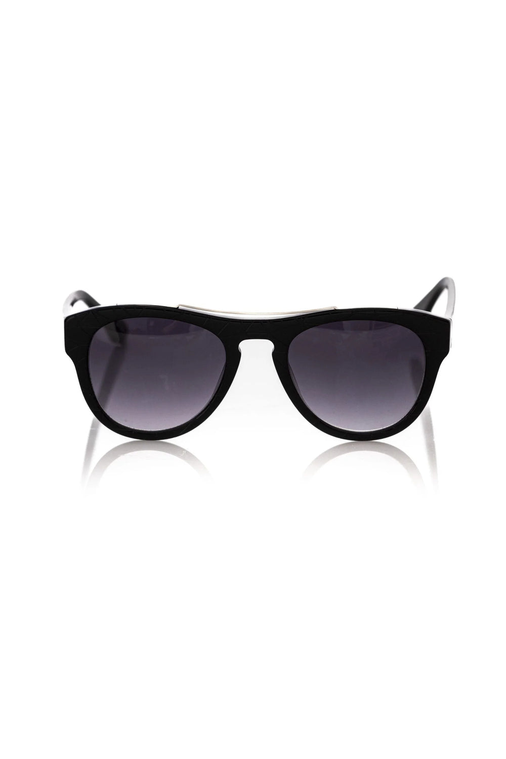 Frankie Morello Black Acetate Men Sunglass - Sunglasses