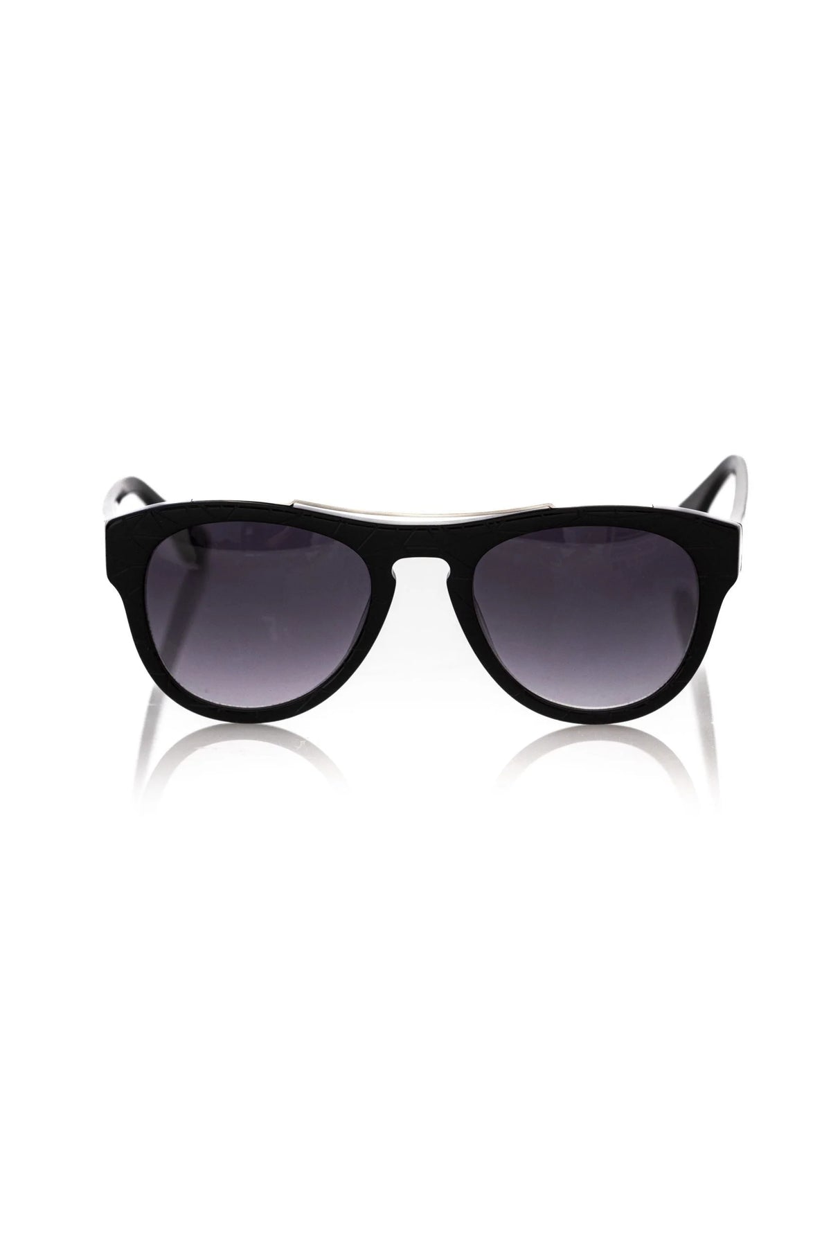 Frankie Morello Black Acetate Men Sunglass - Sunglasses