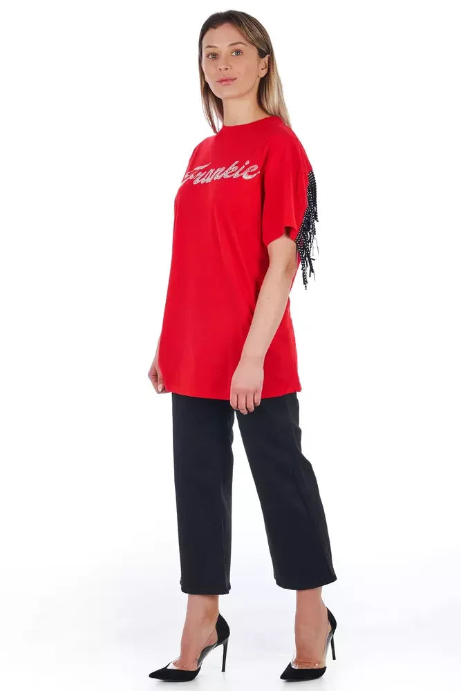 Frankie Morello Black Cotton Women Cropped Trouser - IT40|S - Trousers