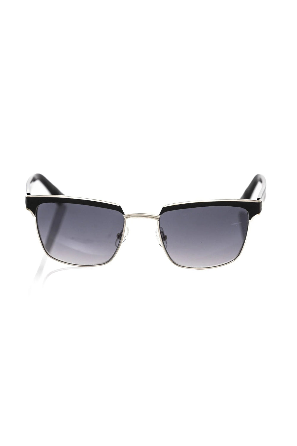 Frankie Morello Black Metallic Fiber Men Sunglass - Sunglasses