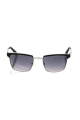 Frankie Morello Black Metallic Fiber Men Sunglass - Sunglasses