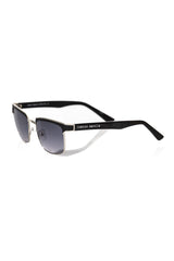 Frankie Morello Black Metallic Fiber Men Sunglass - Sunglasses