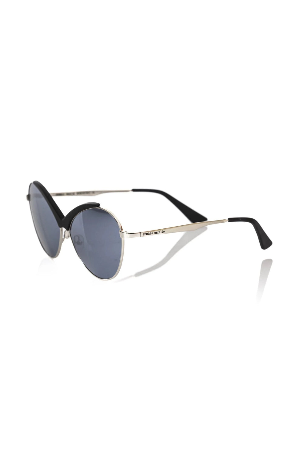 Frankie Morello Black Metallic Fiber Women’s Sunglasses - Sunglasses