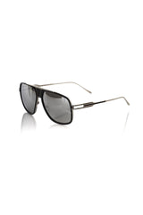 Frankie Morello Black Metallic Fibre Men Sunglass - Sunglasses