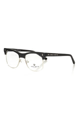 Frankie Morello Black Metallic Men’s Eyeglass Frame - Eyeglasses