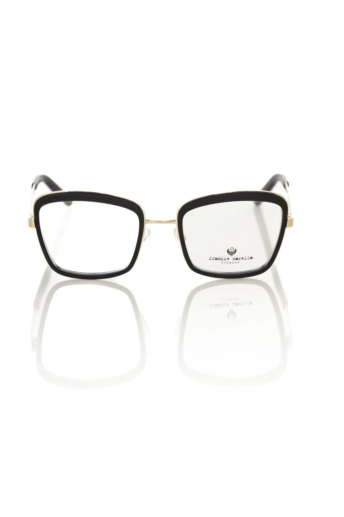 Frankie Morello Black Metallic Women’s Eyeglass Frame - Eyeglasses