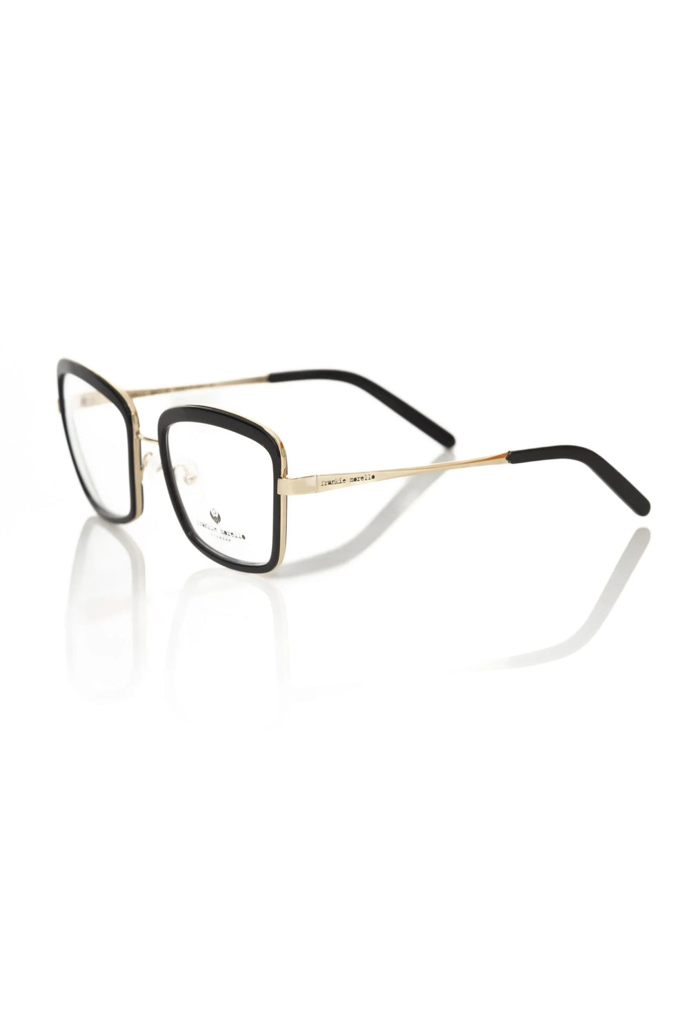 Frankie Morello Black Metallic Women’s Eyeglass Frame - Eyeglasses