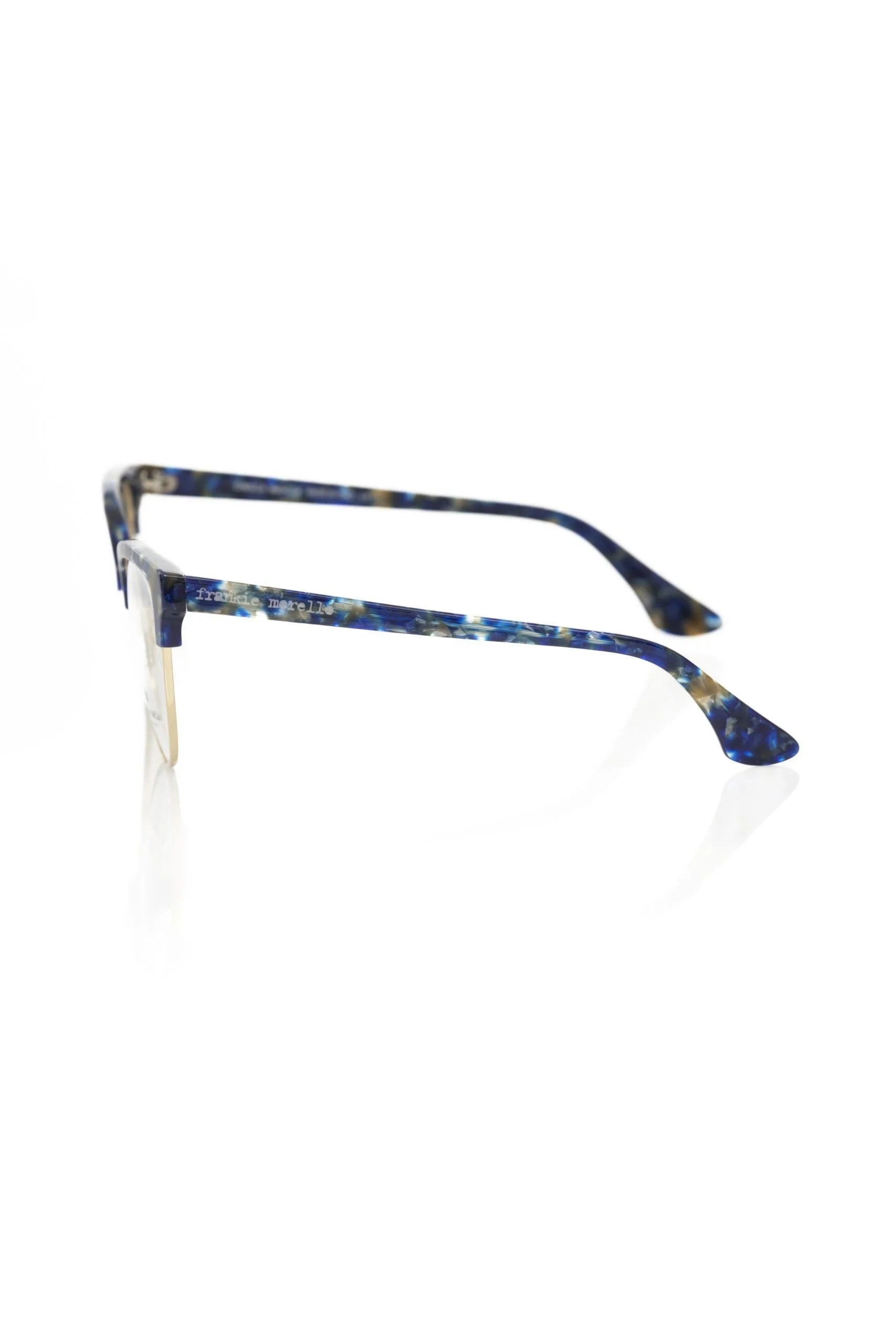 Frankie Morello Blue Metallic Women’s Eyeglass Frame - Eyeglasses