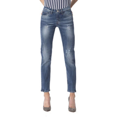 Frankie Morello Blue Other Fibres Women Jeans - W27