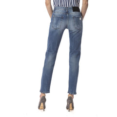 Frankie Morello Blue Other Fibres Women Jeans - W27