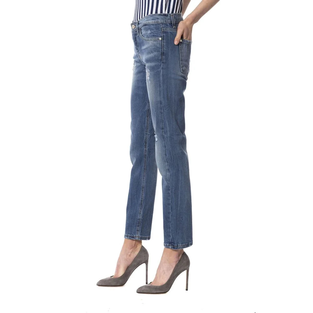 Frankie Morello Blue Other Fibres Women Jeans - W27 - Jeans