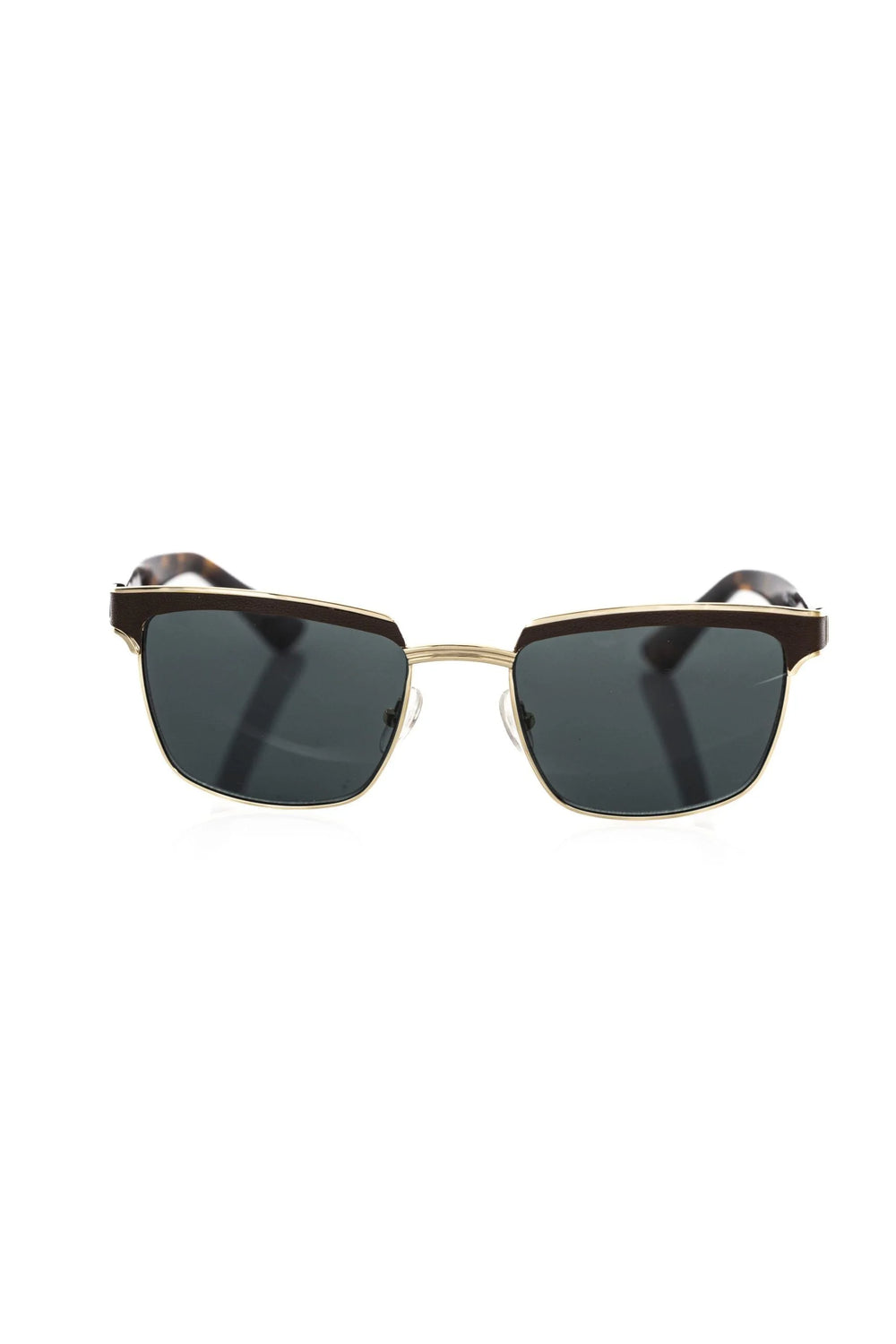 Frankie Morello Brown Metallic Fibre Men Sunglass - Sunglasses