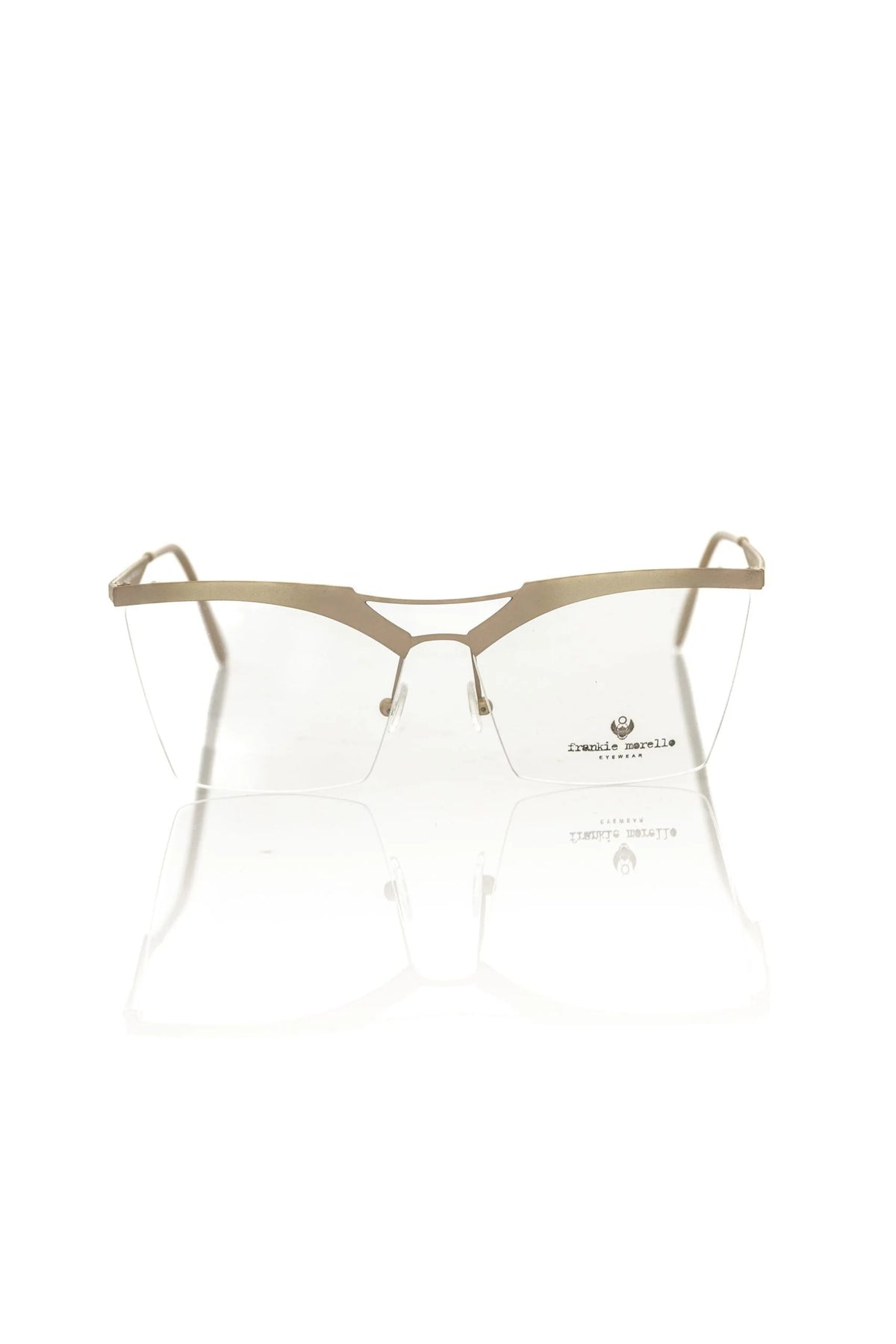 Frankie Morello Brown Metallic Fibre Women Frame - Eyeglasses