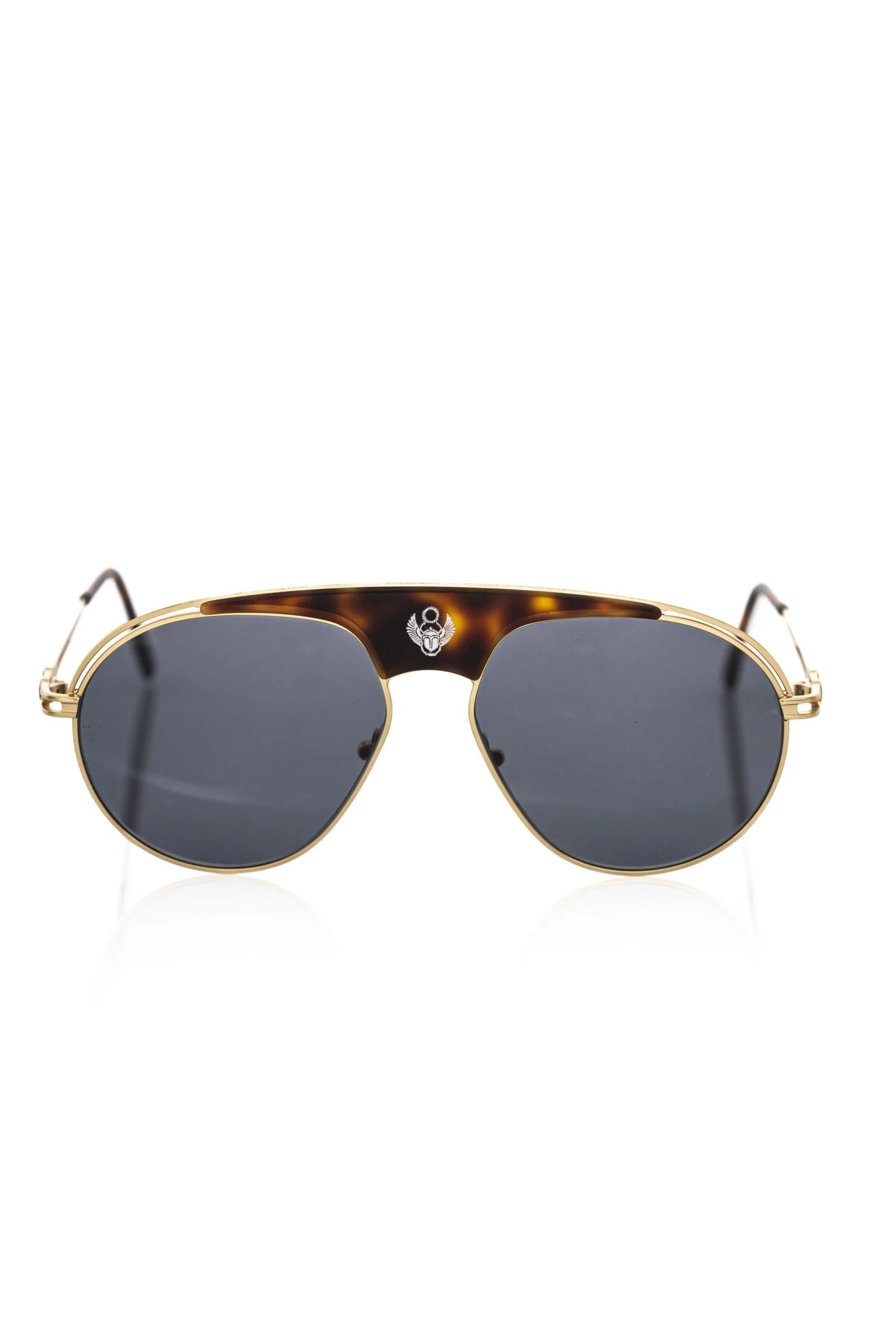 Frankie Morello Brown Metallic Sunglasses for Men - Sunglasses