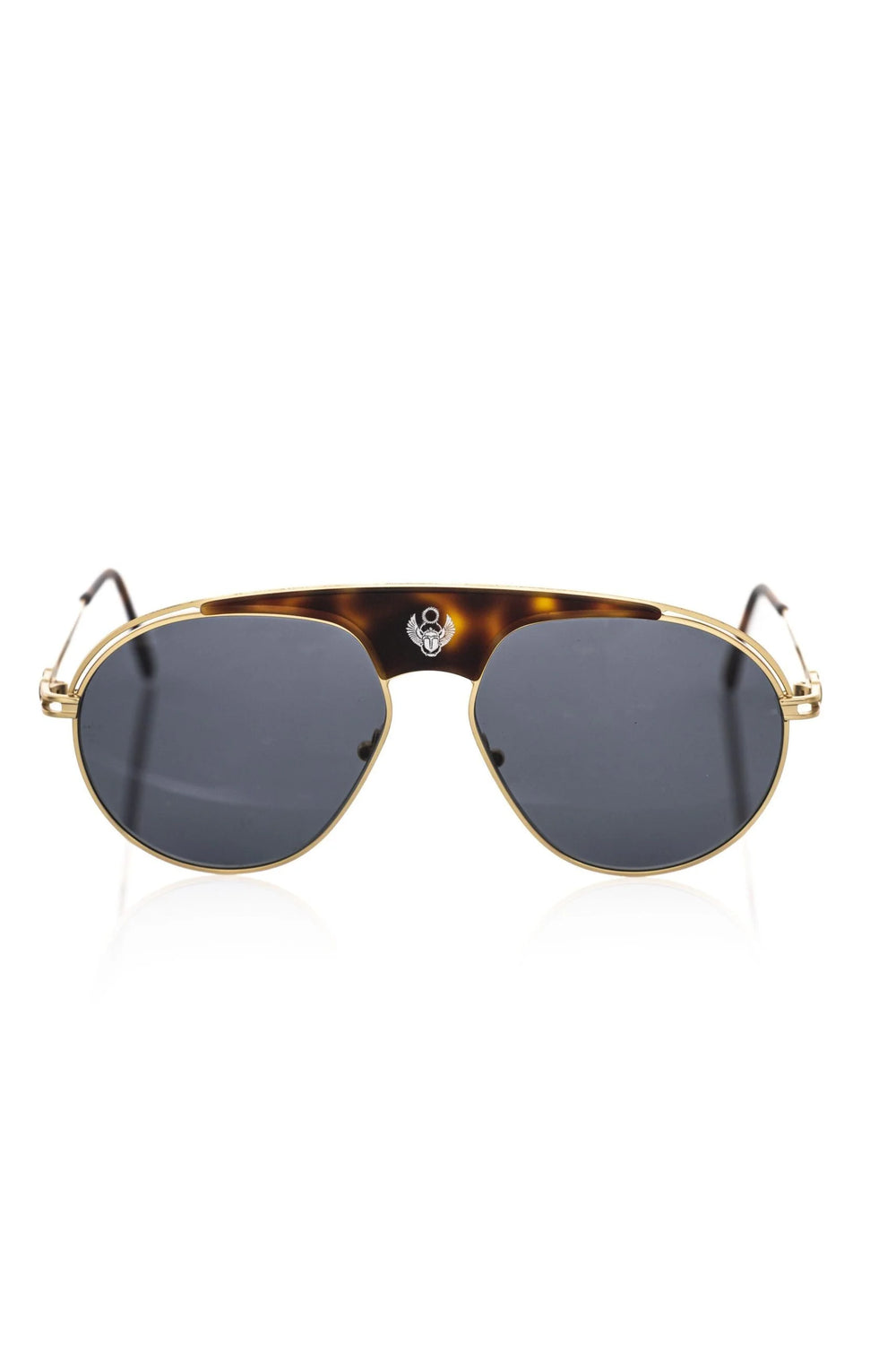 Frankie Morello Brown Metallic Sunglasses for Men - Sunglasses