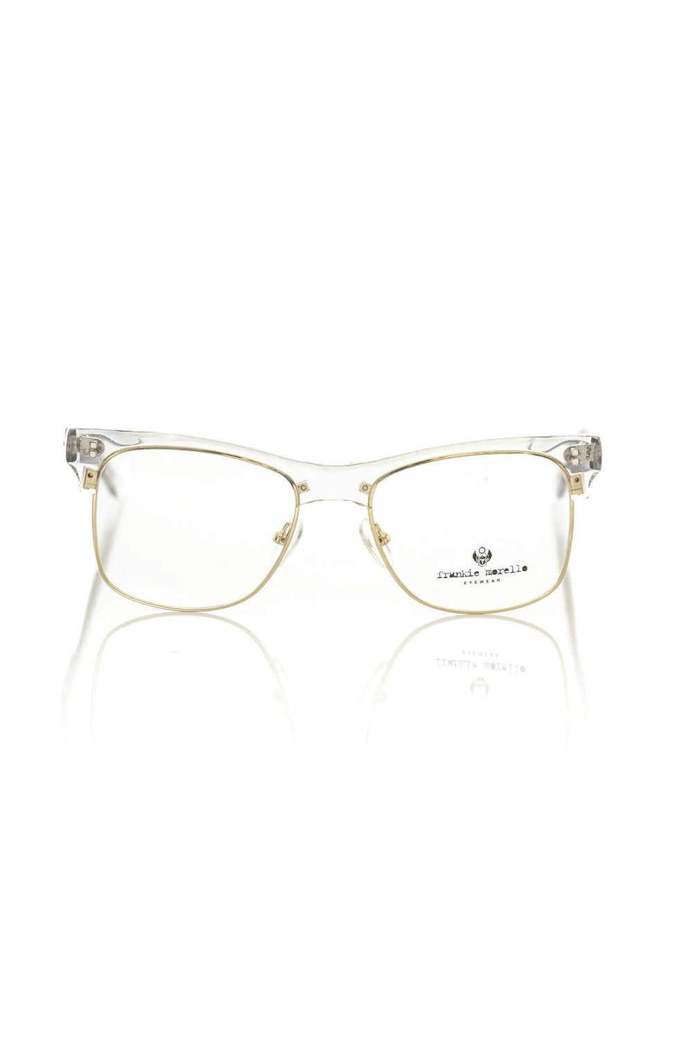 Frankie Morello Gold Metallic Fiber Men Frame - Eyeglasses