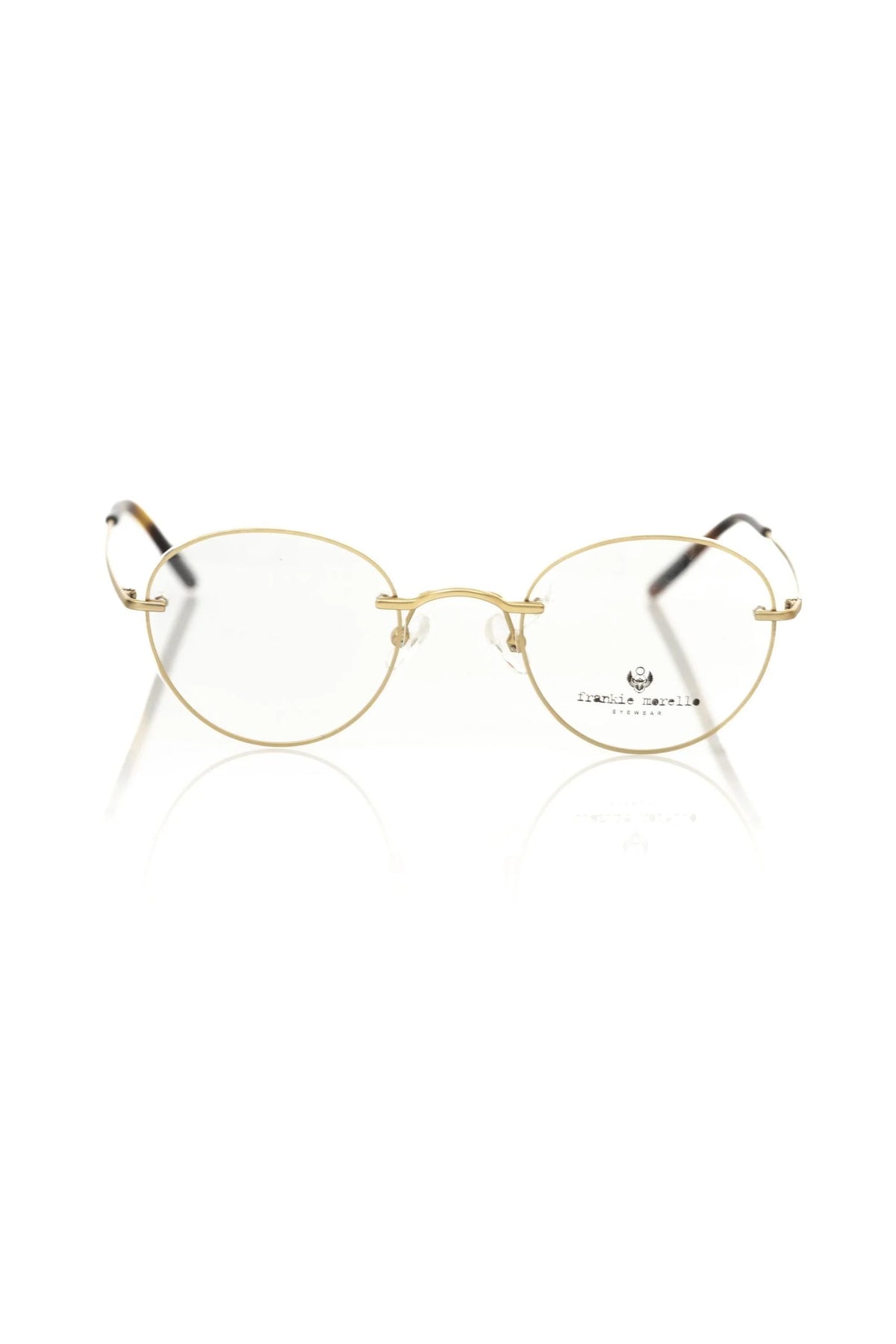 Frankie Morello Gold Metallic Men’s Frame - Eyeglasses