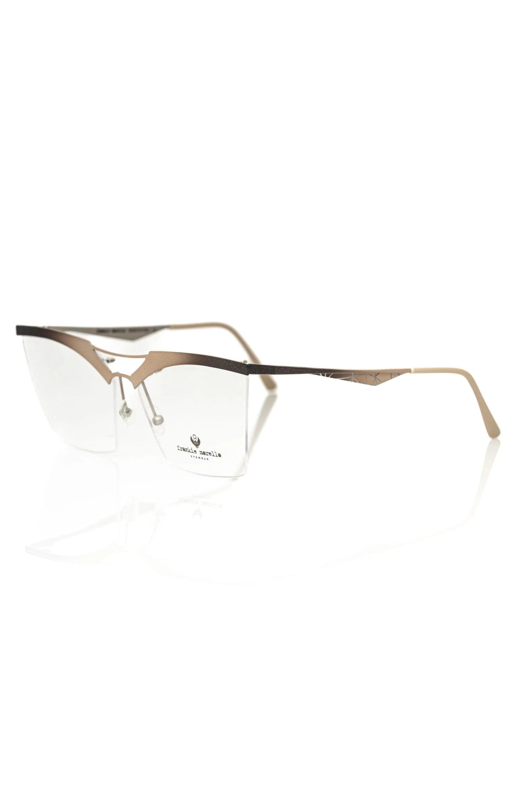 Frankie Morello Gold Metallic Women’s Eyeglass Frame - Eyeglasses