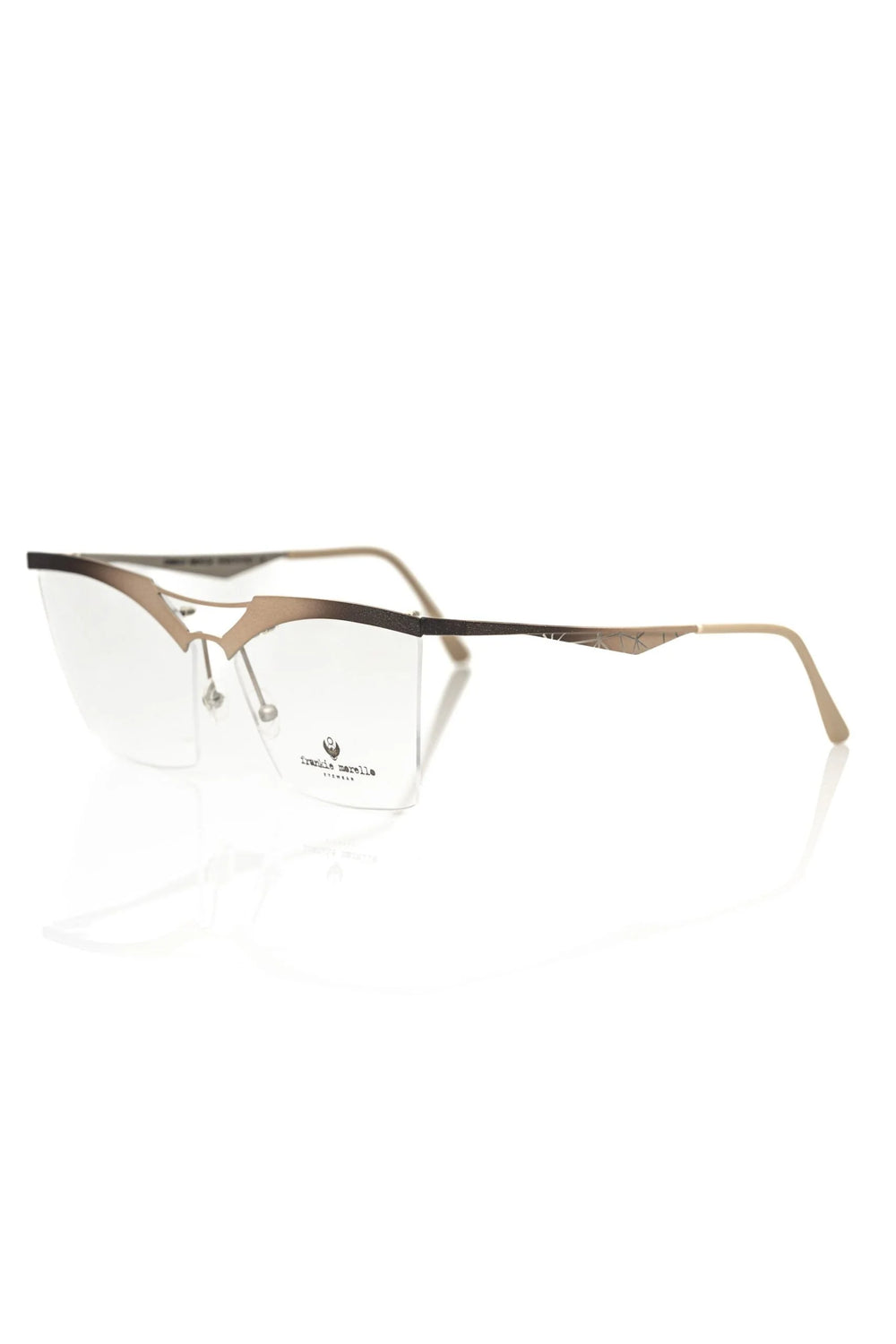 Frankie Morello Gold Metallic Women’s Eyeglass Frame - Eyeglasses