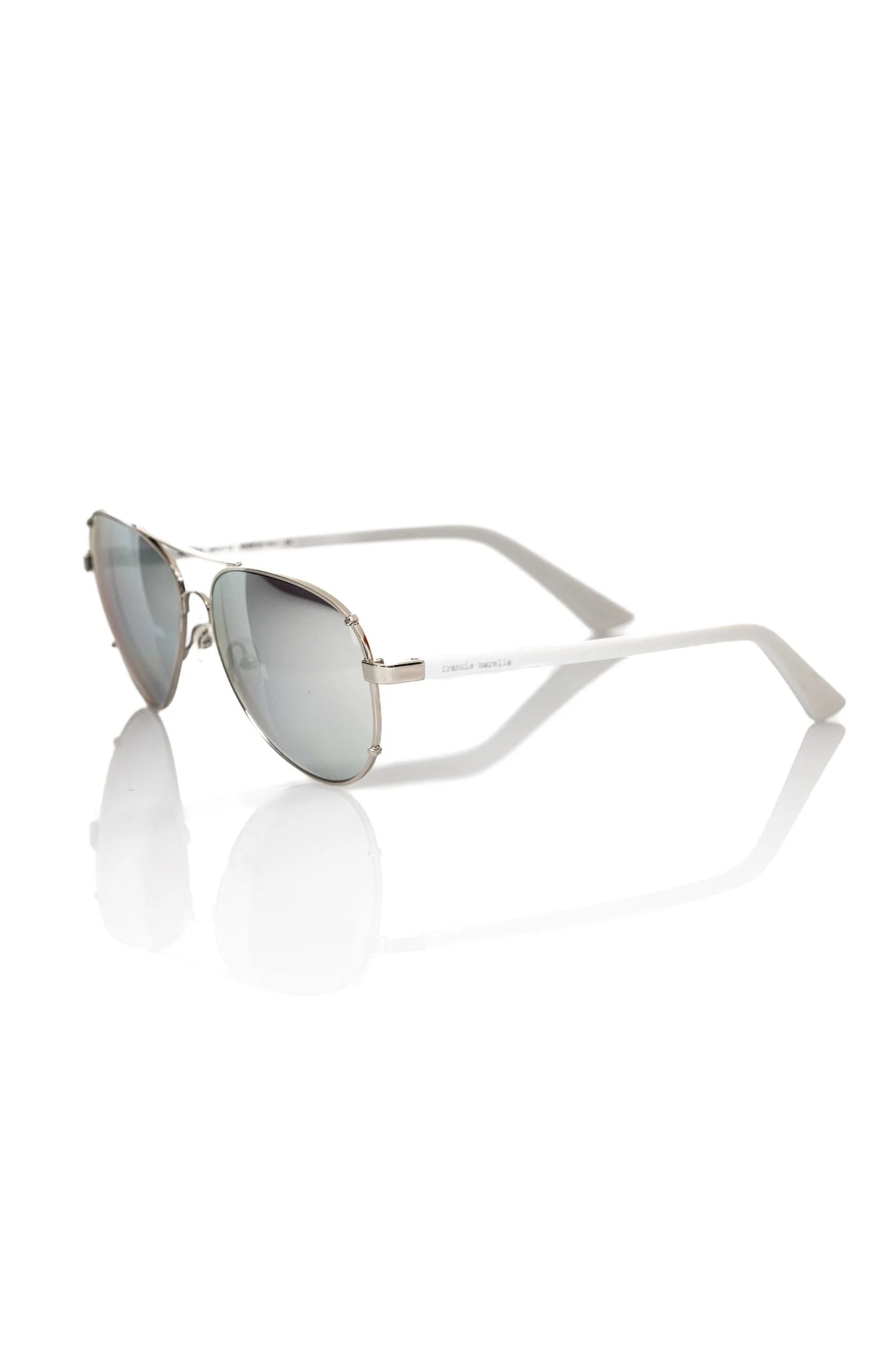 Frankie Morello Silver Metallic Fibre Men Sunglass - Sunglassesk