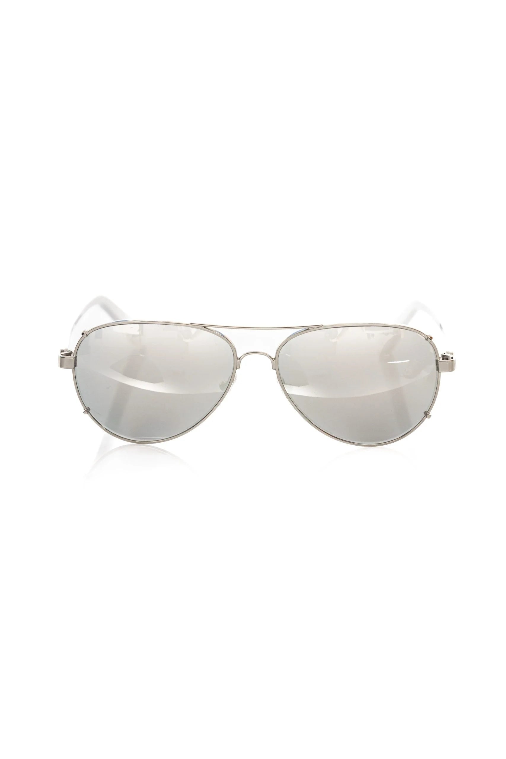 Frankie Morello Silver Metallic Fibre Men Sunglass - Sunglassesk