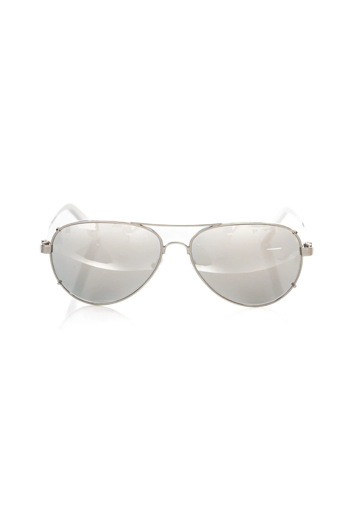 Frankie Morello Silver Metallic Fibre Men Sunglass - Sunglassesk