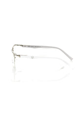 Frankie Morello Silver Metallic Men Frame - Eyeglasses