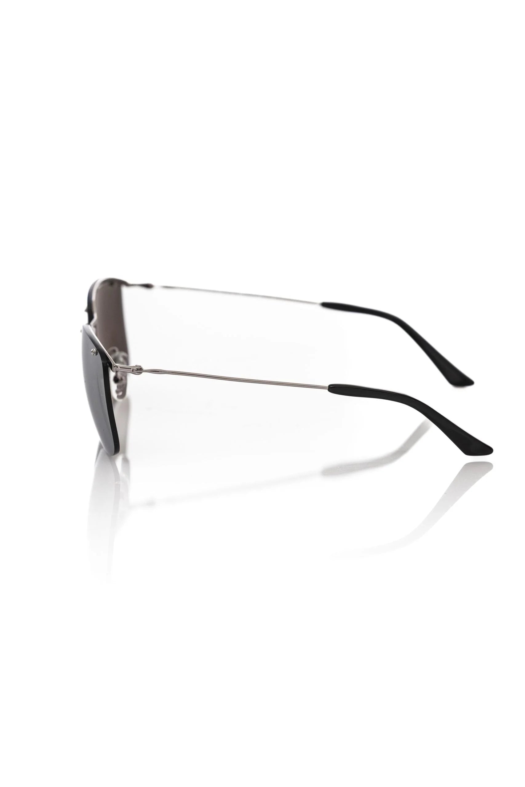 Frankie Morello Silver Metallic Men Sunglass - Sunglasses