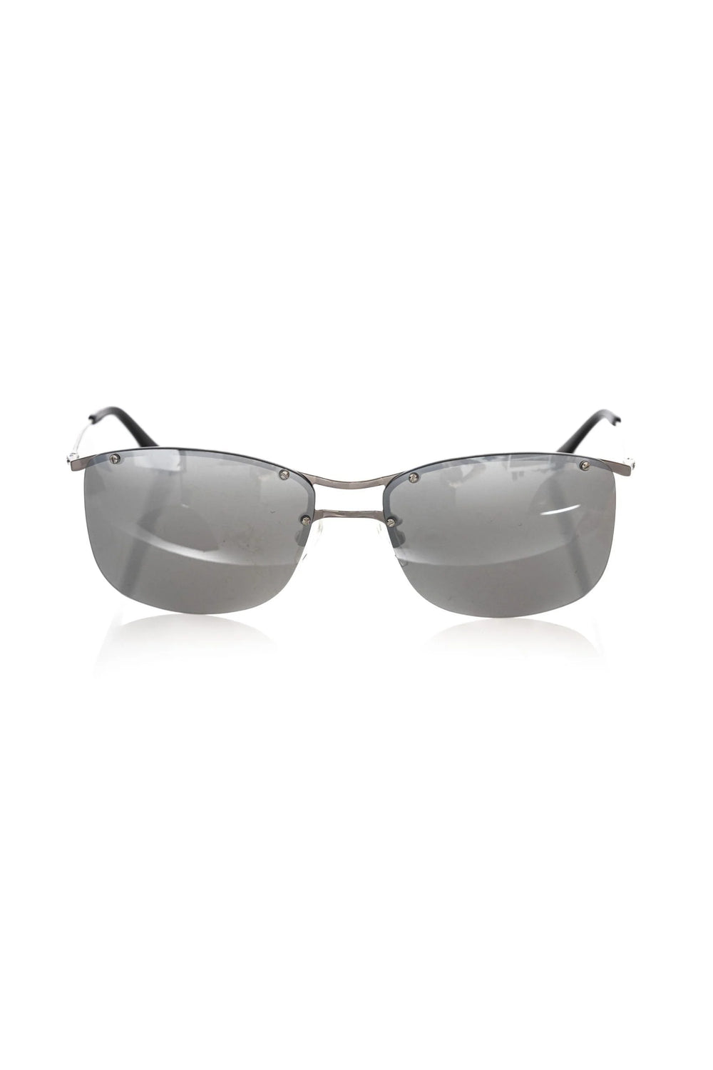 Frankie Morello Silver Metallic Men Sunglass - Sunglasses