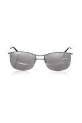 Frankie Morello Silver Metallic Men Sunglass - Sunglasses